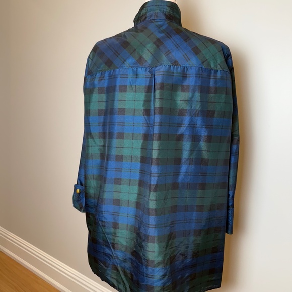 Like New (Likely Never Worn) Blackwatch Plaid Tuckernuck Oversized Blouse - Picture 3 of 6